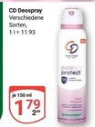 Deospray im Angebot bei GLOBUS in Frechen Deospray Angebote von CD bei GLOBUS Frechen für 1,79 €