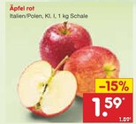 Aktuelle Äpfel Angebote bei Netto Marken-Discount in Pforzheim Aktuelles Äpfel rot Angebot bei Netto Marken-Discount in Pforzheim ab 1,59 €