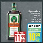 Kräuterlikör von Jägermeister für 10,99 € bei EDEKA im Angebot Kräuterlikör von Jägermeister im aktuellen EDEKA Prospekt