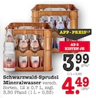 Mineralwasser im Angebot bei E center in Mannheim Mineralwasser Angebote von Schwarzwald-Sprudel bei E center Mannheim für 3,99 €