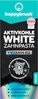 Zahnpasta Aktivkohle White mit Vit. B12 von happybrush im aktuellen dm-drogerie markt Prospekt