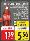 Coca-Cola, Fanta, Sprite im Angebot bei E center in Recklinghausen Coca-Cola, Fanta, Sprite Angebote bei E center Recklinghausen für 1,39 €