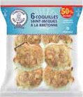 6 coquilles Saint-Jacques à la Bretonne surgelées - COMPTOIR DES MARÉES en promo chez Intermarché Le Mans à 9,59 €