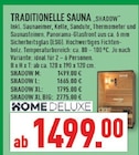 Traditionelle Sauna Shadow M von HOME DELUXE im aktuellen Marktkauf Prospekt
