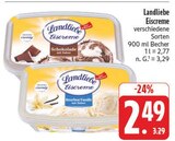 Eiscreme Schokolade mit Stückchen Angebote von Landliebe bei E center Amberg für 2,49 €