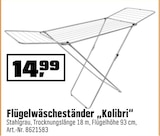 Flügelwäscheständer „Kolibri“ Angebote bei OBI Schwabach für 14,99 €