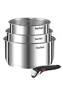 Batterie de cuisine Tefal Lot 4 pieces Ingenio Emotion Inox L896S404 - Tefal en promo chez Darty Batterie de cuisine Tefal Lot 4 pieces Ingenio Emotion Inox L896S404 - Tefal dans le catalogue Darty