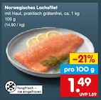 Norwegisches Lachsfilet im Netto Marken-Discount Prospekt Norwegisches Lachsfilet von im aktuellen Netto Marken-Discount Prospekt für 1,49 €
