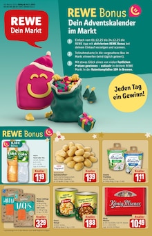 Aktueller REWE Prospekt "Dein Markt" Seite 1 von 34 Seiten für Bremen