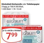 Küchenrolle im Angebot bei GLOBUS in Halle Küchenrolle Angebote von Glücksblatt bei GLOBUS Halle für 7,99 €