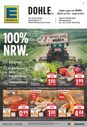 Bratwurst im EDEKA Prospekt in Lingen Aktueller EDEKA Prospekt mit Bratwurst, "Aktuelle Angebote", Seite 1