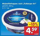 Matjesfilethappen nach "Kolberger Art" im Angebot bei Netto Marken-Discount in Potsdam Matjesfilethappen nach "Kolberger Art" Angebote von CAPTAIN NEMO bei Netto Marken-Discount Potsdam für 4,59 €
