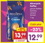 Kaffee ganze Kaffeebohnen Angebote von Mövenpick bei Netto Marken-Discount Cottbus für 12,99 €