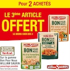 Pour 2 achetés le 3ème article offert sur la gamme Bon Pour Nous William Saurin - William Saurin dans le catalogue Cora