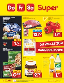 Nutella im Netto Marken-Discount Prospekt "Aktuelle Angebote" mit 54 Seiten (Kamp-Lintfort)