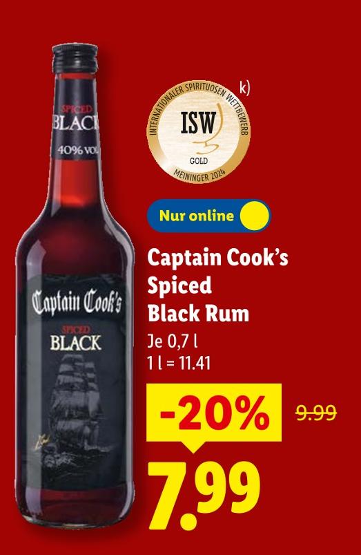Captain Cook’s Spiced Black Rum