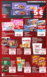 Nutella im Kaufland Prospekt Nutella im Kaufland Prospekt "Hier bin ich richtig" auf Seite 23