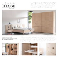 Kleiderschrank im aktuellen Ambiente by Hesse Prospekt (Hannover) Kleiderschrank im Ambiente by Hesse Prospekt "wo Design zu Hause ist und bleibt" mit 12 Seiten (Hannover)