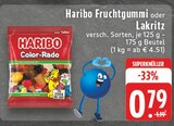 Aktuelles Haribo Fruchtgummi oder Lakritz Angebot bei E center in Herne ab 0,79 €