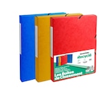 Lot de 3 boîtes de classement en carte recyclée - dos 25 mm - coloris assortis - Bureau Vallée Recyclé - Bureau Vallée Recyclé - Bureau Vallée Lot de 3 boîtes de classement en carte recyclée - dos 25 mm - coloris assortis - Bureau Vallée Recyclé - Bureau Vallée Recyclé à 6,99 € dans le catalogue Bureau Vallée