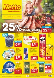 Netto Marken-Discount Prospekt für Eberswalde mit 41 Seiten Netto Marken-Discount Prospekt für Eberswalde: 25% auf Rindersteaks, 41 Seiten, 23.05.2022 - 28.05.2022