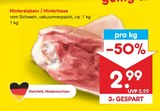 Aktuelles Hintereisbein / Hinterhaxe Angebot bei Netto Marken-Discount in Bremerhaven ab 2,99 €