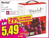 Merlot en promo chez Norma Verdun à 5,49 €