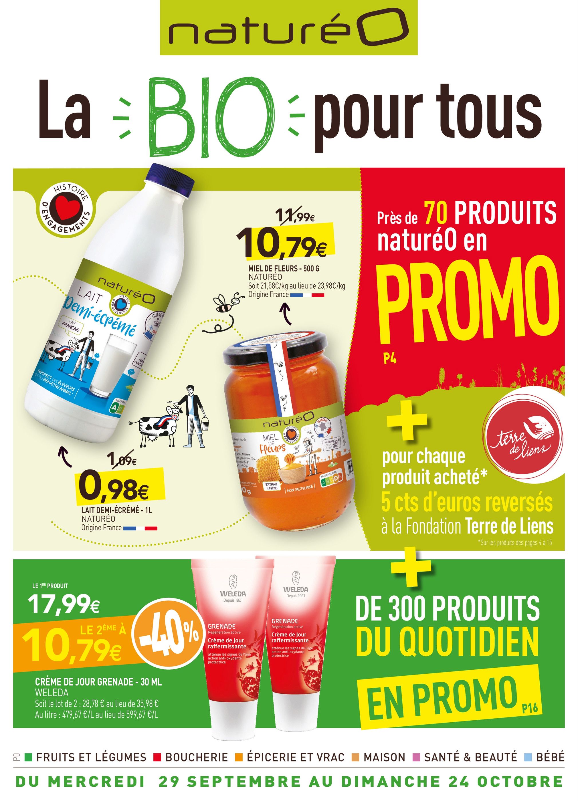 Catalogue NaturéO à Châtillon, avec 38 pages Prospectus NaturéO à Châtillon, "La bio pour tous", 38 pages, 29/09/2021 - 24/10/2021