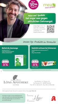 mea - meine apotheke Prospekt der Woche "Unsere November-Angebote" Seite 1, 01.11.2025 bis 30.11.2025 für Seelze Aktueller mea - meine apotheke Prospekt "Unsere November-Angebote" Seite 1 von 4 Seiten für Seelze