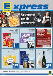 E xpress Prospekt "Wir lieben Lebensmittel." für München, 4 Seiten, 08.12.2025 - 13.12.2025