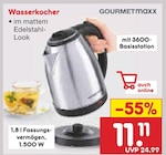 Wasserkocher Angebote von GOURMETmaxx bei Netto Marken-Discount Friedrichshafen für 11,11 €