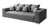 Big Sofa grau Vintage - Microfaser - 254 cm - BORNEO Angebote bei Die Möbelfundgrube Neunkirchen für 579,99 €