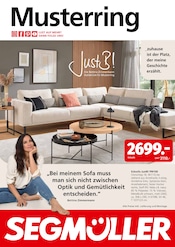 Ecksofa im Segmüller Prospekt in Frankfurt Aktueller Segmüller Prospekt mit Ecksofa, "Segmüller - Musterring", Seite 1
