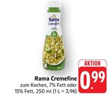Cremefine zum Kochen, 7% Fett im Angebot bei EDEKA in Bietigheim-Bissingen Cremefine zum Kochen, 7% Fett Angebote von Rama bei EDEKA Bietigheim-Bissingen für 0,99 €