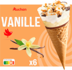 CÔNES GLACÉS VANILLE AUCHAN - AUCHAN - Auchan Hypermarché à Béziers CÔNES GLACÉS VANILLE AUCHAN - AUCHAN en promo chez Auchan Hypermarché Béziers à 3,78 €