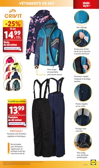 Promo Pantalon Ski Enfant dans le catalogue Lidl du moment à la page 49