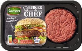 Hachés de bœuf burger du chef saveur nature ou grillée x 2