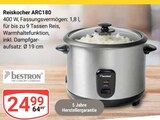 Aktuelle Kaffeevollautomat Angebote bei GLOBUS in Siegen (Universitätsstadt) Aktuelles Reiskocher ARC180 Angebot bei GLOBUS in Siegen (Universitätsstadt) ab 24,99 €