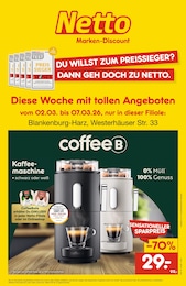 Netto Marken-Discount Prospekt für Blankenburg mit 2 Seiten Netto Marken-Discount Prospekt "Diese Woche mit tollen Angeboten" für Blankenburg, 2 Seiten, 02.03.2026 - 07.03.2026