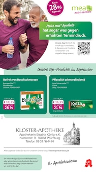 Aktueller mea - meine apotheke Prospekt "Unsere September-Angebote" Seite 1 von 4 Seiten für Würzburg