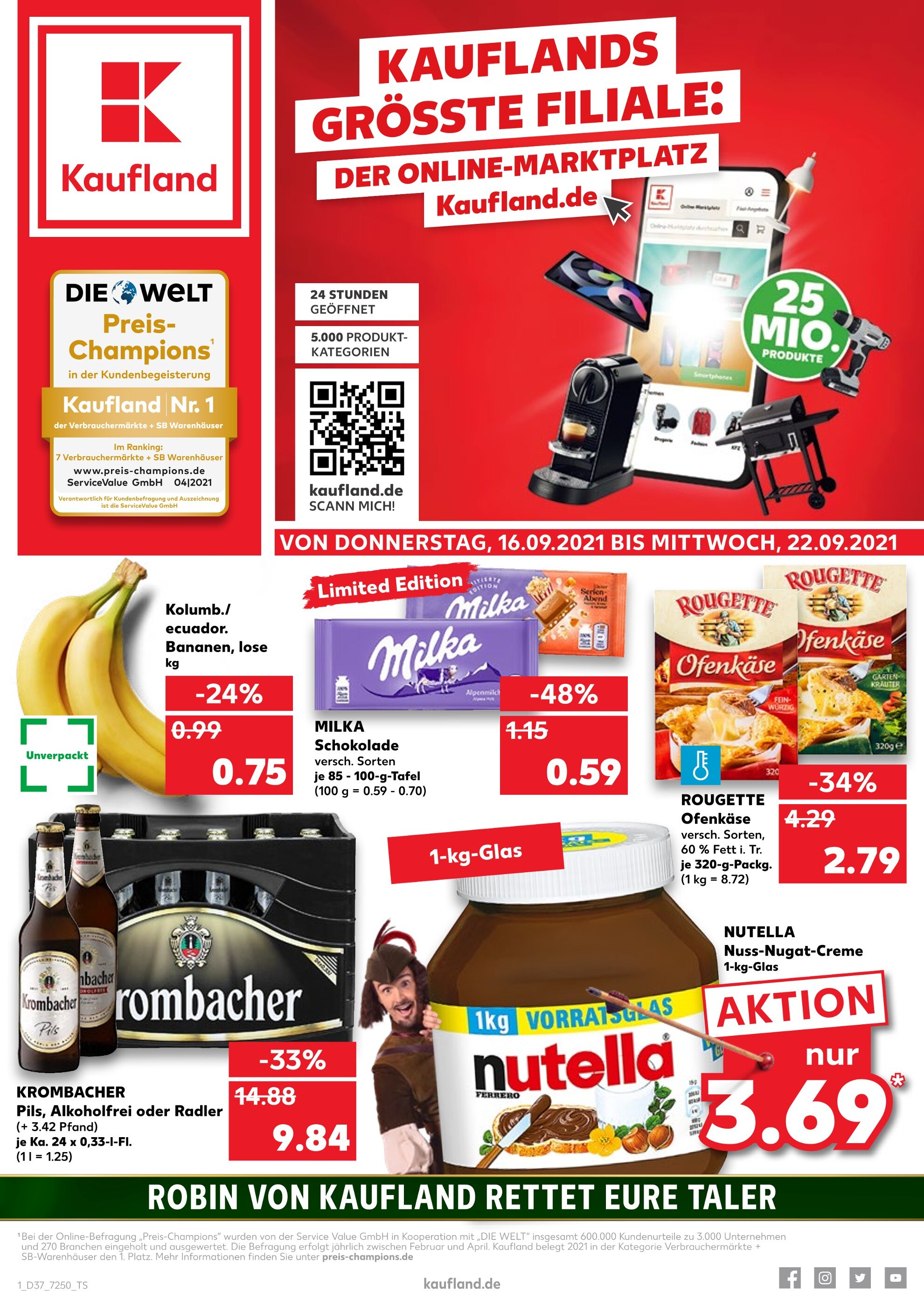 Kaufland Prospekt für Bad Karlshafen mit 40 Seiten Kaufland Prospekt für Bad Karlshafen: "JETZT KRÄFTIG SPAREN!", 40 Seiten, 16.09.2021 - 22.09.2021