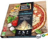 Pizza 3 fromages - 400 g - Carte Nature en promo chez NaturéO Clichy à 6,99 €