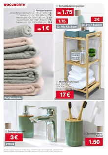 Badematte Angebot im Woolworth Prospekt, gültig von 30.01.2026 bis 11.02.2026 Badematte Angebot im aktuellen Woolworth Prospekt auf Seite 7