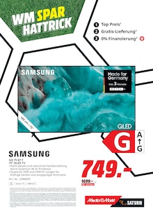 Fernseher im MediaMarkt Saturn Prospekt "WM SPAR HATTRICK" mit 20 Seiten (Gießen)