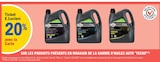 20% avec la Carte Ticket E.Leclerc sur les produits présents en magasin de la gamme d'huiles auto "Tech9" - Tech9 en promo chez E.Leclerc Pau