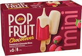 Mini Bâtonnet Chocolover Sorbet Framboise Chocolat Blanc - Pop Fruit - Intermarché Hyper Mini Bâtonnet Chocolover Sorbet Framboise Chocolat Blanc - Pop Fruit à 3,59 € dans le catalogue Intermarché Hyper