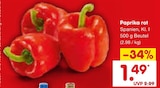 Paprika rot im Angebot bei Netto Marken-Discount in Hof Paprika rot Angebote bei Netto Marken-Discount Hof für 1,49 €