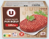 Steaks haches pur boeuf 15% - U dans le catalogue Super U