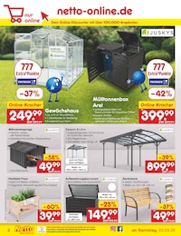 Gartenbank Angebot im aktuellen Netto Marken-Discount Prospekt auf Seite 56