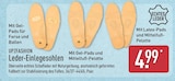 Leder-Einlegesohlen mit Gel-Pads für Ferse und Ballen von UP2FASHION für 4,99 € bei ALDI Nord im Angebot Leder-Einlegesohlen mit Gel-Pads für Ferse und Ballen von UP2FASHION im aktuellen ALDI Nord Prospekt